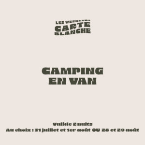 CAMPING EN VAN
